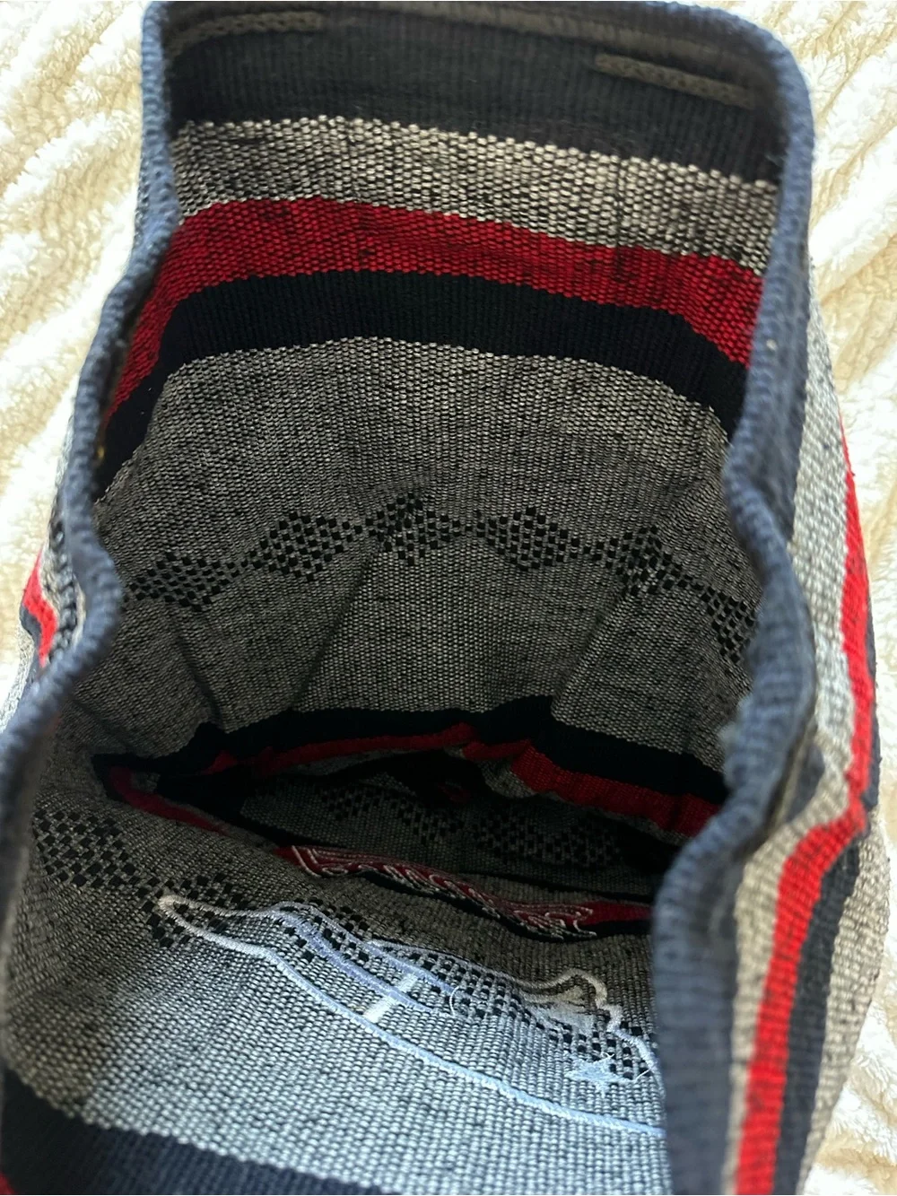 New England Patriots Gray & Navy Knit Backpack